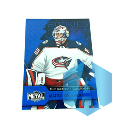 2020-21 Metal Universe Blue Spectrum Matiss Kivlenieks #122 Rookies Blue Jackets